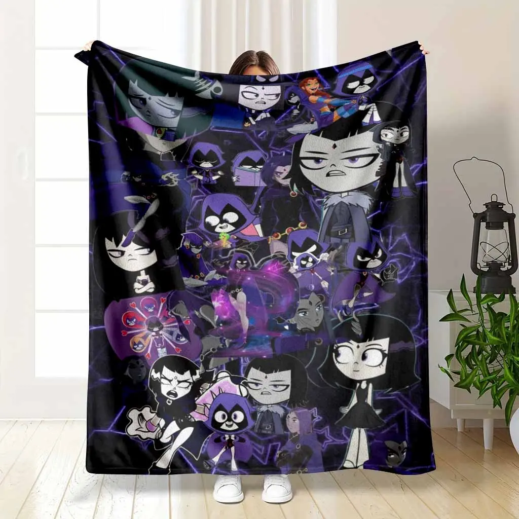 Raven Flannel Blanket - Aesthetic Collage Print, Super Soft, Lightweight, Fuzzy Plush Throw Wrap, Breathable, Warm Bedding Cover, Ideal for Living Room, Home Decor, Gifting (Birthday, Anniversary Souvenir)