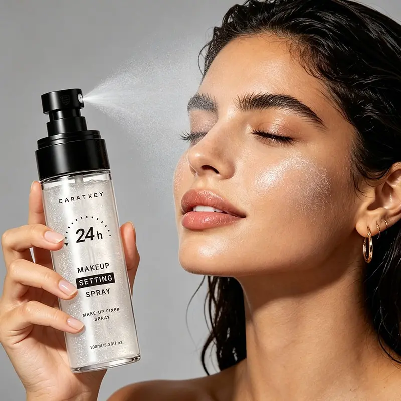 CARAT KEY Styling Spray, Makeup Setting Spray, Finishing Spray, Oil Control Setting Spray, Makeup Fixing Spray, All Day Wear Waterproof Makeup Fixer, Hydrating Finishing Spray Moisturizing 3.38fl.oz, Long Lasting Spray