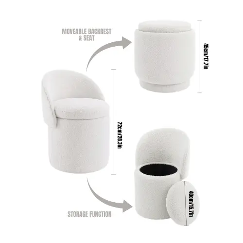 White（No Swivel）