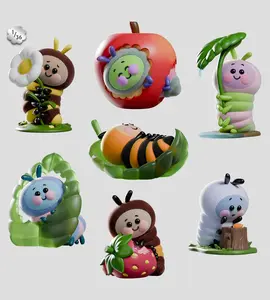 Kaleidos Creative - Wooly Bear and Friends - Vinyl Blind Box - Mystery Box