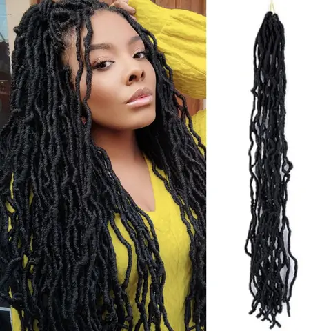 Asteria Hair Soft Faux Locs Crochet Hair Natural Locs Crochet Braids Synthetic Hair Pre Looped Locs Braiding Hair
