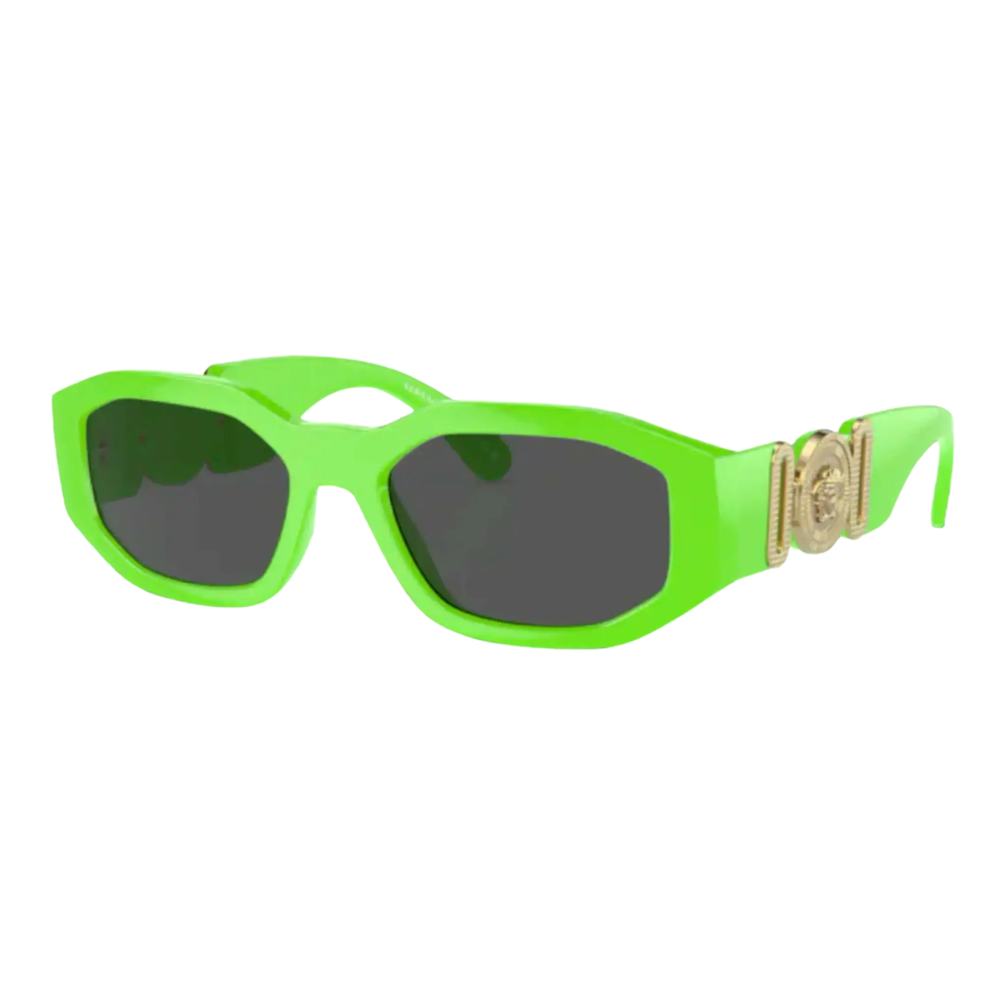 Versace Medusa Biggie Sunglasses in Green Fluo | 53mm
