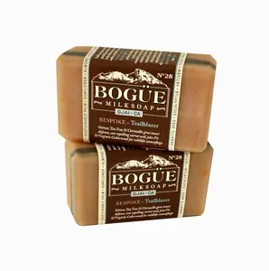 Goat Milk Soap set of 2 Trailblazer Blend BOGUE Bespoke No.28 with essential oils of Vetiver, tea tree & citronella give insect defense & sun repelling carrot seed