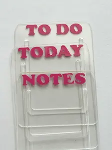 Notes, To Do, Today Acrylic Bookmarks