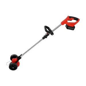 Cordless Electric Weed Trimmer 21V 800W Brushless Motor For Garden Lawn Grass Pruning With 2 Batteries