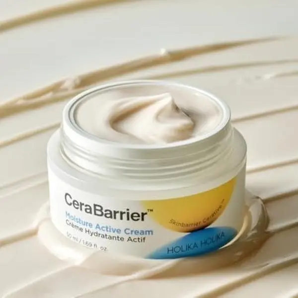 Holika Holika-Cerra Barrier - Moisture Active Cream-Ultrafine-ceramide Moisturizing Hydrating Moisturizer Hydrate Restore Skin Repair