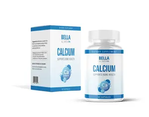 Bella All Natural Calcium Capsules for Bone Health Support- 90ct