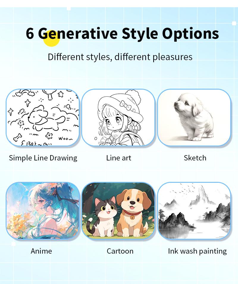 Portable mini printer, smart voice-activated image printing, label printer, USB-powered wireless label printer (with paper), app-uploaded image printing, suitable for note-taking and children's DIY crafts, compatible with iOS and Android systems.