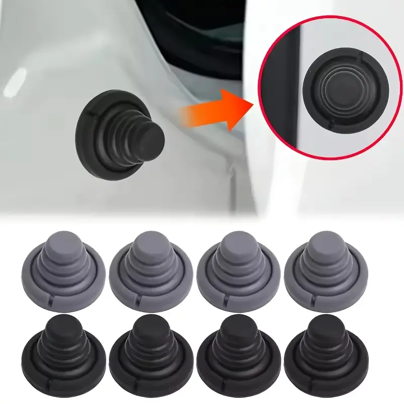 4-piece Car Door Shock Absorber Pads, Car Decoration with Door Closing Silence Anti-collision Airbag Buffer