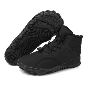 Barefoot Shoes Men Women Wide Toe Box Winter Cross Trainer Minimalist Zero Drop Sole Cotton Boots Sneakers