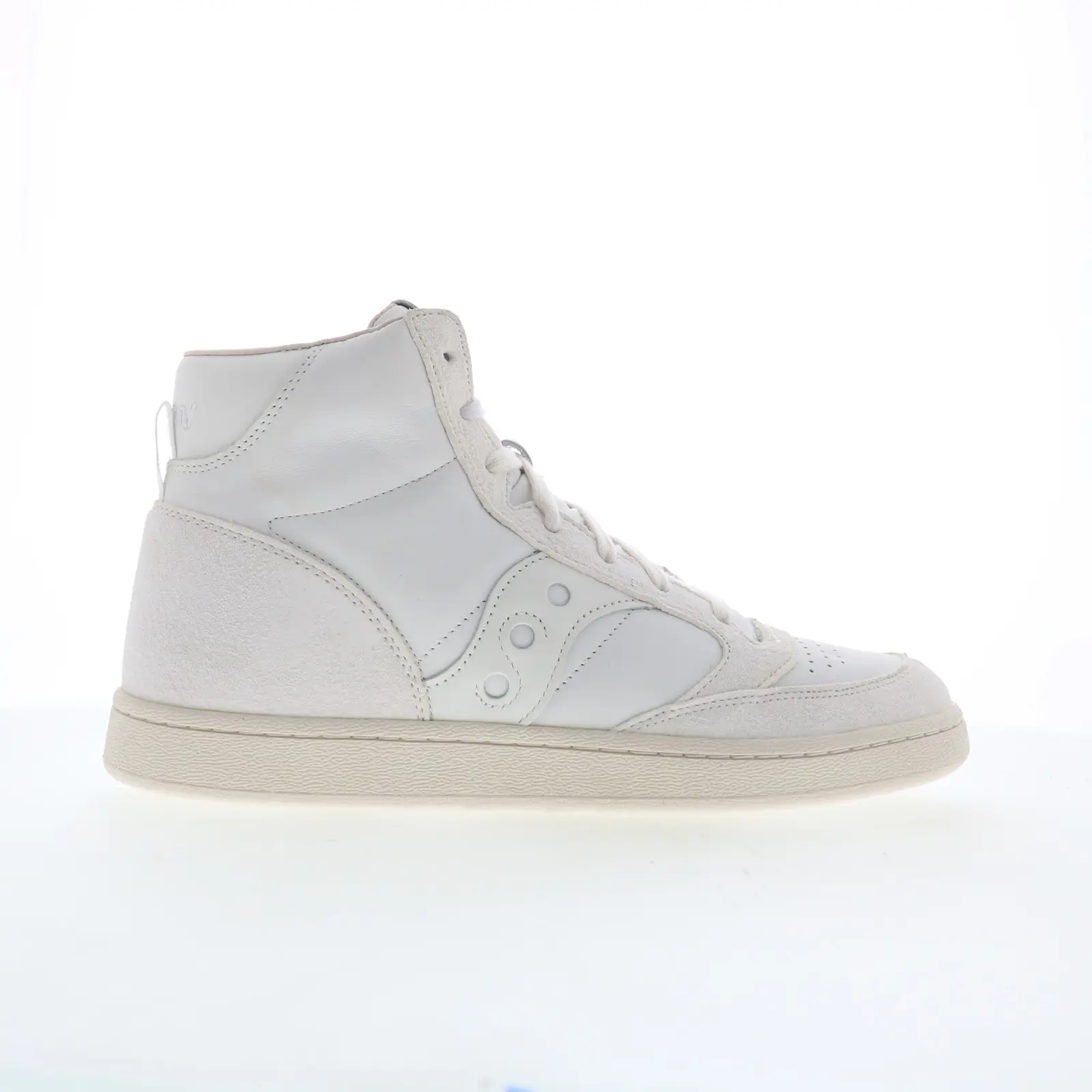 Saucony Jazz Court High Mens White Leather Lifestyle Sneakers Shoes