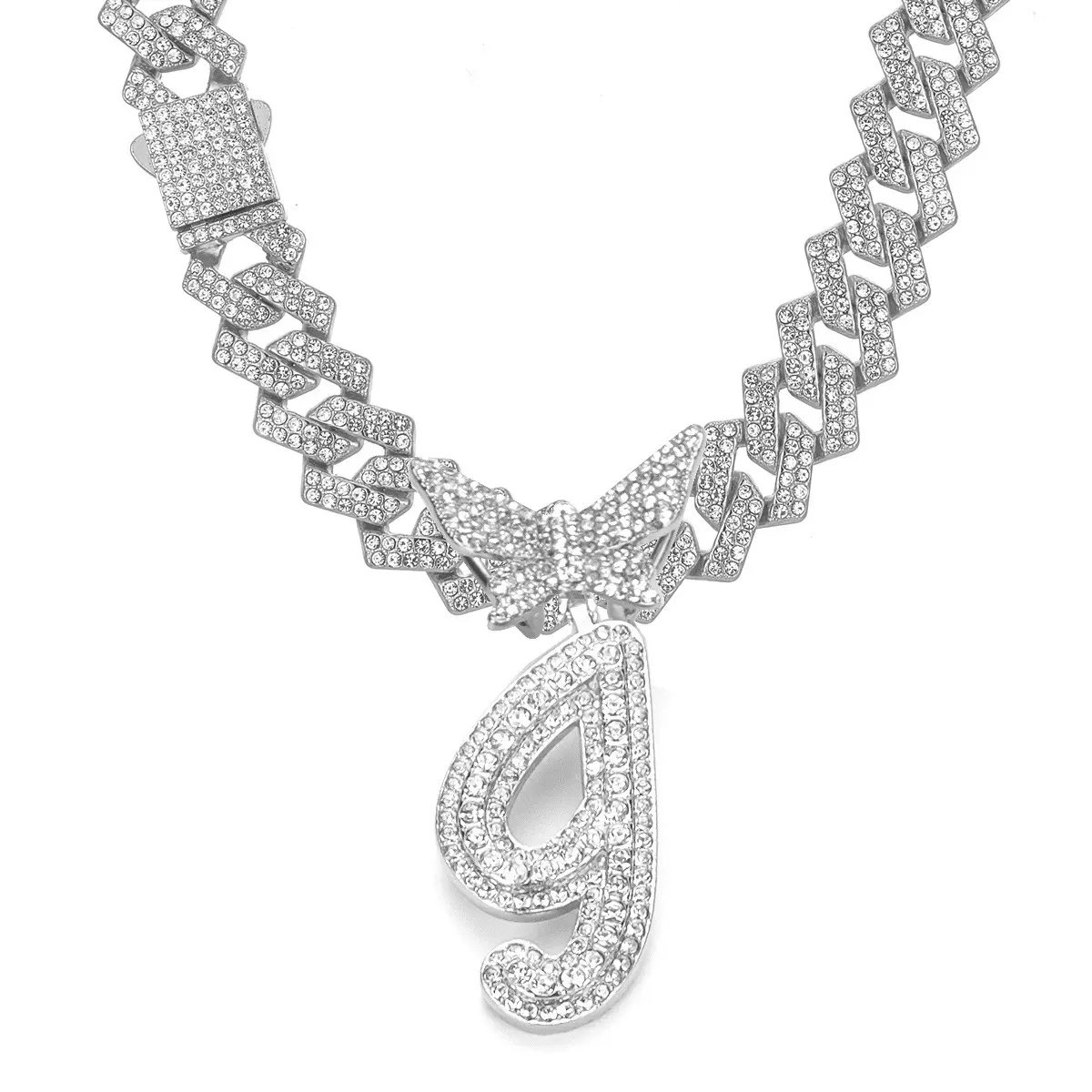 Silver letter necklace I