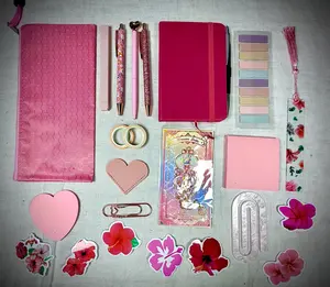 15 Item Pink Bookish Bundle | A6 Journal Gift Set | $37.99