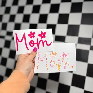 Mom Car Decal - Personalized Name Sticker in Your Chosen Color - Vinyl Material - Ideal for Customizing Surfaces - Enhance Your Space with a Unique Touch