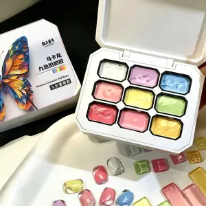 Solid Gel Nail Polish, High Saturation Gradient Paint, Single Coat, Smudgeable, Trendy Manicure Gel, Nail Art, No Alcohol, Non-Aerosol