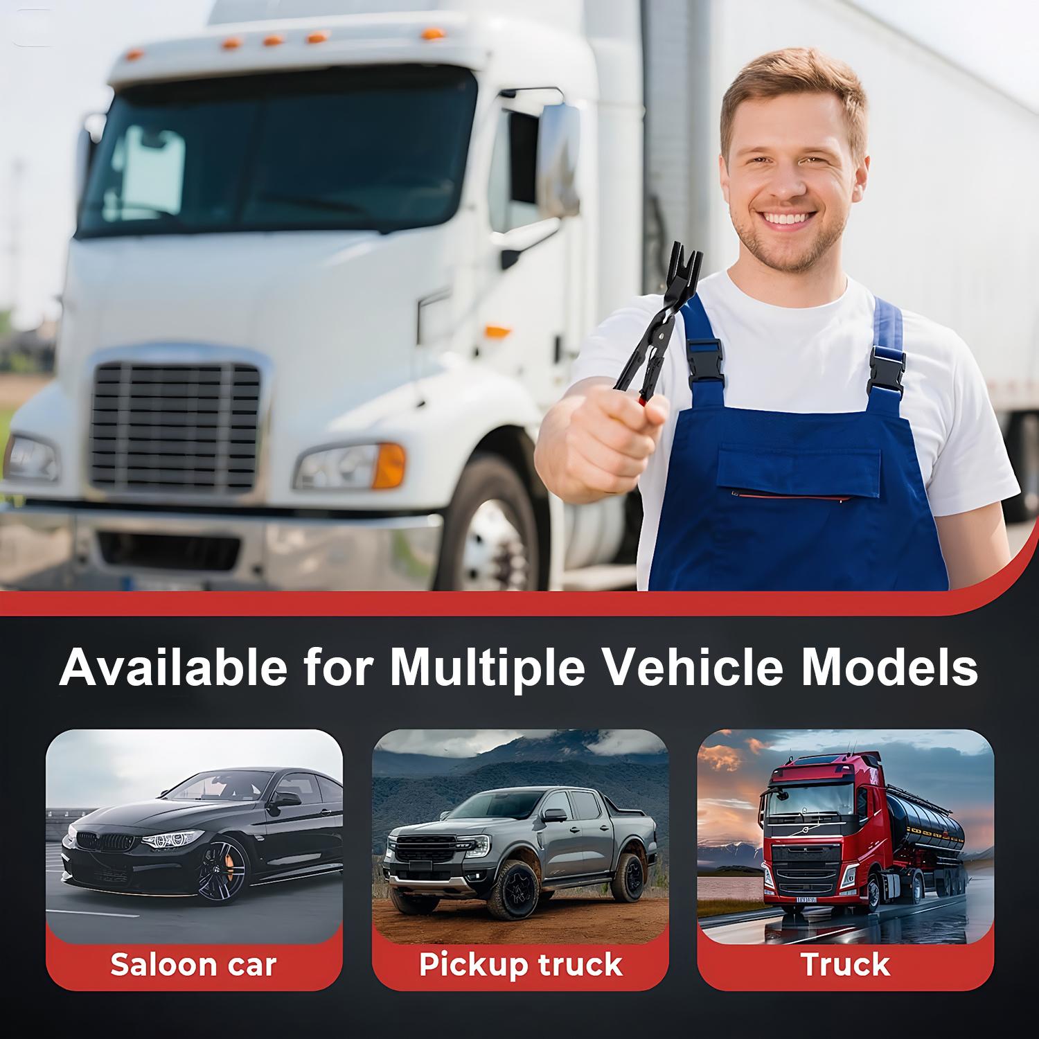 Panel Clip Removal Plier, Automotive Door Panel Upholstery Trim Clip Removal Tool Plier, Remove Push Pin and Press in Trim Fasteners Lift Action