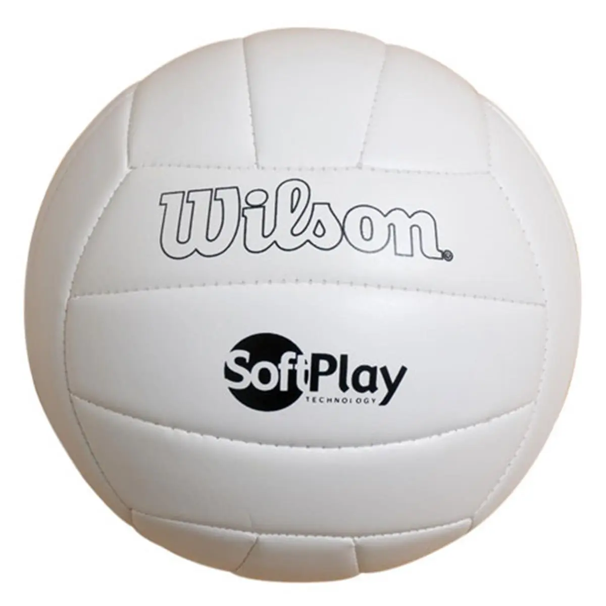 Wilson Machine-Sewn Synthetic Leather Super Soft Volleyball (Model 1014167) with Butyl Bladder, Machine Sewn Construction, 0.6lbs Weight for Outdoor Play