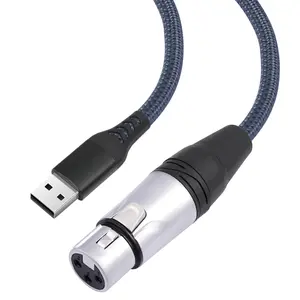 3.3Feet USB to XLR Female Microphone ,XLR Female to USB Mic Link Converter  for Microphones or Recording