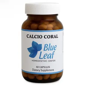 Blue Leaf Calcio Coral Blue Leaf 60 Capsules Premium Formula for Strong Bones Energy and Overall Wellbeing Natural Support for Women