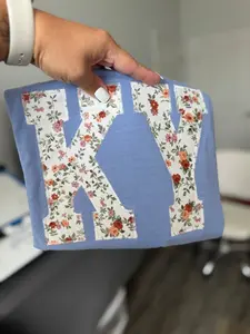 Vintage Blooms Appliqué Shirt