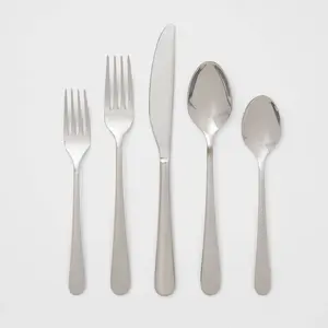 20pc Harrington Flatware Set Silver - Threshold 20pc Harrington Flatware Set Silver - Threshold