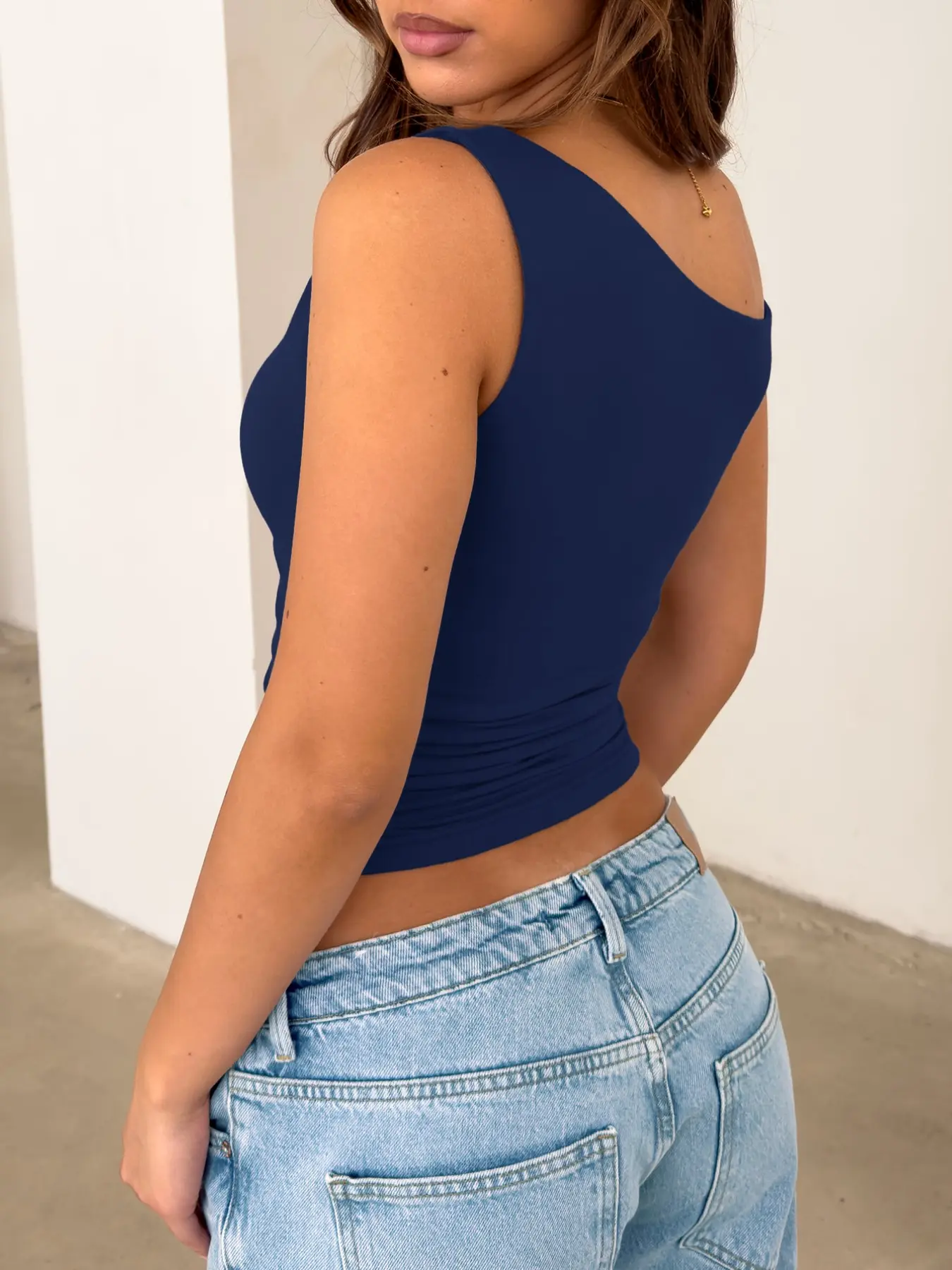 One Shoulder Women Top Sexy Off Shoulder Asymmetrical Neck Slim Fit Stretch Ruched Side Bodycon Tee One Shoulder Women Top Sexy Off Shoulder Asymmetrical Neck Slim Fit Stretch Ruched Side Bodycon Tee
