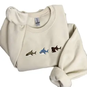 Island Sharks Embroidered Sweatshirt Unisex