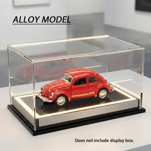 1:36 Alloy Volkswagen Beetle Model Car Ornament, Double-Door Design with Pull-Back Function, Perfect Gift or Desk Decoration