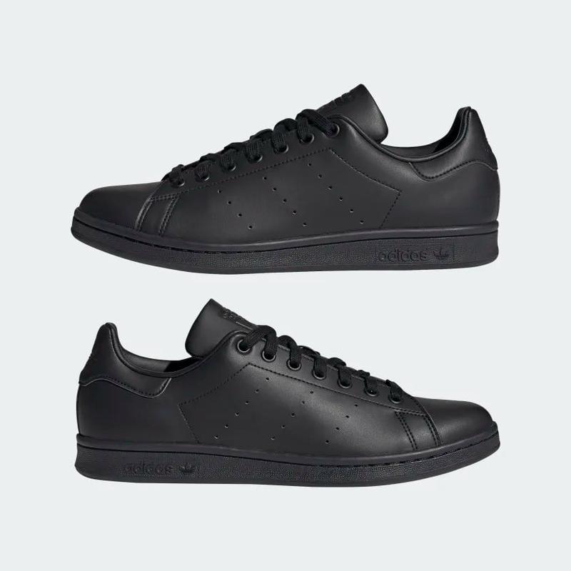 Adidas Stan Smith Men's Classic Sneakers with Black Laces and Rubber Sole
