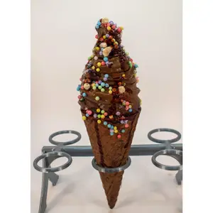 Blood and Bone Soft Serve Twist Ice Cream Waffle Cone