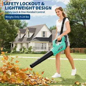 High-Performance 20V Battery-Powered Leaf Blower – 650 CFM, 200 MPH Airflow, Lightweight, Battery Powered, Ergonomic Grip, Quiet, Includes 2×2.0Ah Batteries & Fast Charger – Ideal for Lawn, Patio, Yard