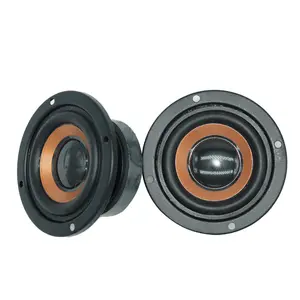 2Pcs 63mm 4Ω 5W Mini Speaker Drivers – Bass Subwoofer Units for DIY Bluetooth Speaker, Portable Audio Upgrade