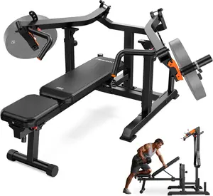 【live only】FEIERDUN SO2 Chest Press Machine, Heavy-Duty Bench Press Machine with 4-Level Adjustable Independent Converging Arms, Unique Adjust Bench Design, Chest Press Bench for Strength Training Equipment