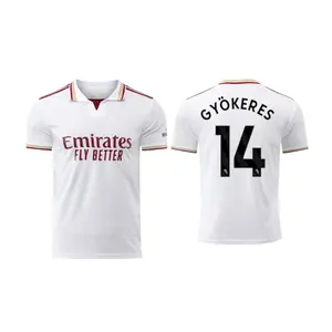 Gyokeres 14 White Color ARS Style 25/26 Home Jersey, Gyokeres ARS Short Sleeve Home Edition Football Shirt