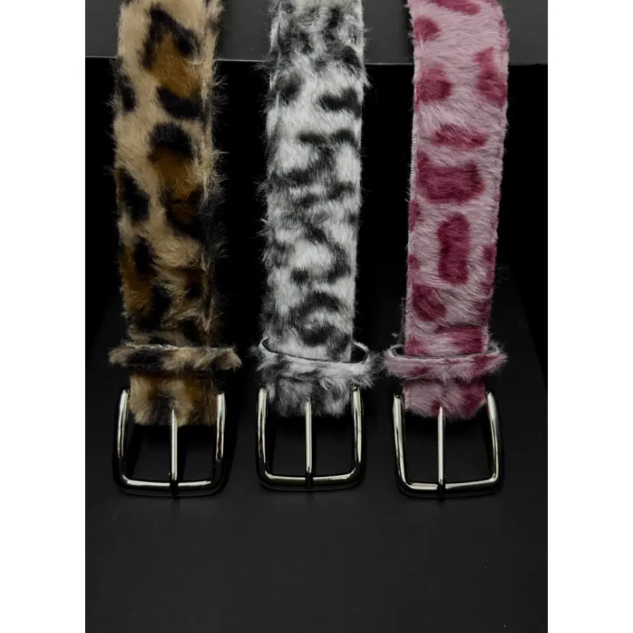 MULTI COLORED LEOPARD PRINT BELTS
