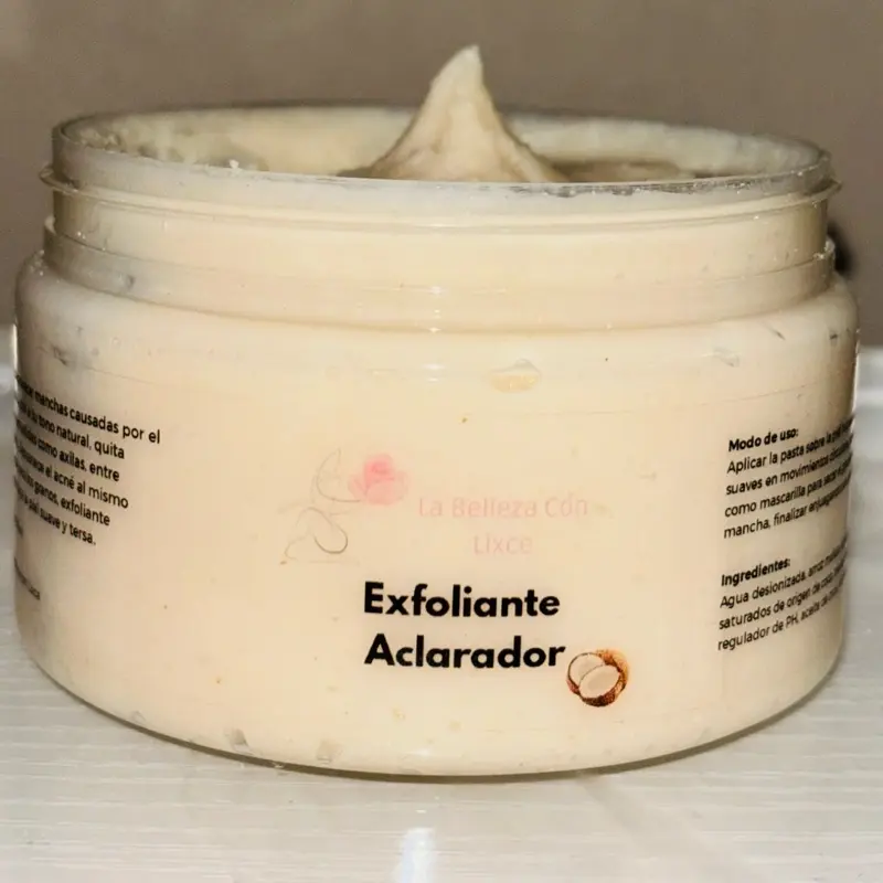 Exfoliación aclaradora para todo tipo de piel, ayuda a desvanecer las manchas,marcas de acné, piel gruesa, ayuda a tener una mejor apariencia de piel. 250ml