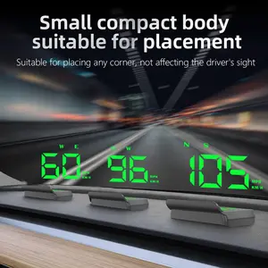 Heads Up Display for Cars, Car HUD Speedometer with GPS, Auto Brightness Adjustment, Overspeed Alarm, Plug and Play for All 5V Vehicles