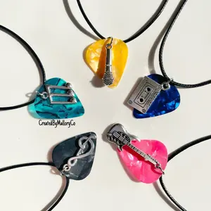 Guitar Pick Charm Necklace