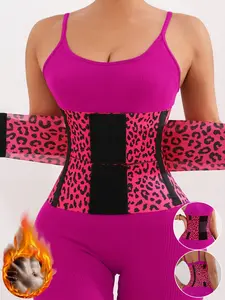 1 Count Women's Sports Tummy Control Waist Trainer Shapewear Body Shaper Belt, Fajas, Adjustable Velcro Waist Trimmer Sexy Corset, Comfortable Waist Cincher, Slim Fit Breathable Girdle, High Waist Shapewear Sweat Belt, Suitable For Training, Yoga, Fitness