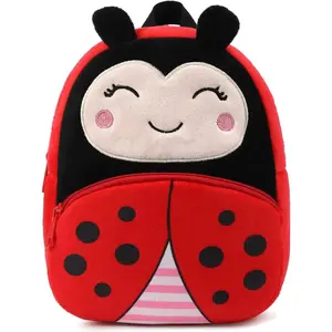 Toddler Backpack for Boys and Girls, Cute Animal Cartoon Mini Backpack Little For Kids 2-6 Years (ladybug)
