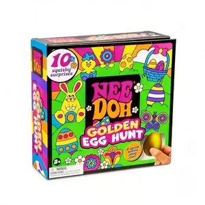 NeeDoh Easter Sensory Toys 5 Piece Bundle Squishy Fun Set with Various Textures and Fillings for Kids Ages 3 and Up Best Easter Present