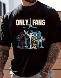 Funny Only Fans Joke Only Art Fans Only Fans Joke T-Shirt Women's Men's Graphic Tee Causal Tops Fashion Tshirt Short Sleeve T-Shirt Easter Gifts