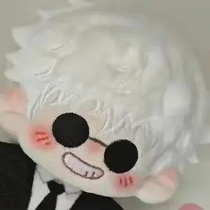JJK Anime Plush Doll Cute Gojo and Geto Plushies Kawaii Bag Pendant Geto Suguru Stuffed Animals Doll Pillow Home Decor Kids Gift