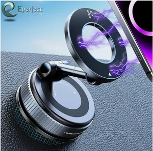 360 Vacuum Magnetic Phone Holder Adjustable Suction Cup Car Mount Foldable Stand