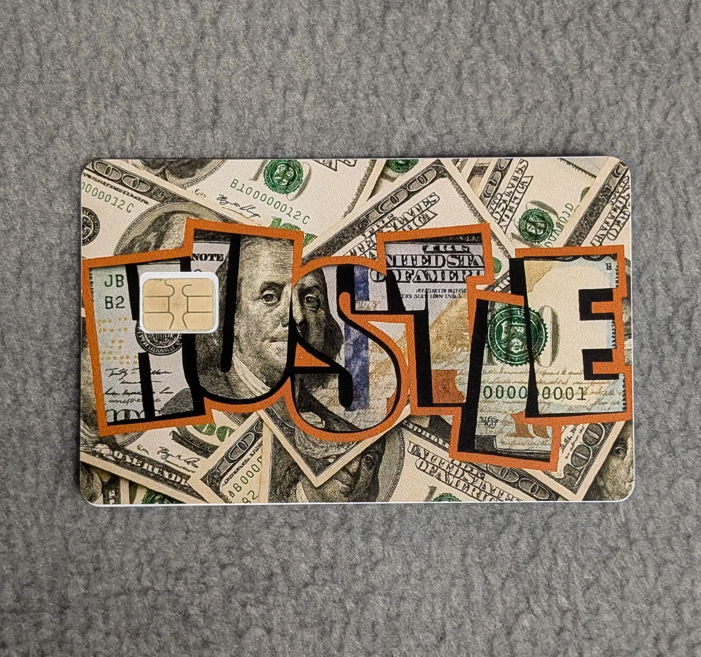 Hustle get that Bag #317 Card Protector Sticker, Overlay, Decorative Only