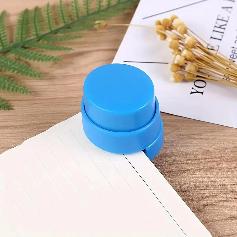 [High-Quality] Stapleless Stapler | 1pc | High-Quality Plastic | Manual Paper Binding | Home and Office Use