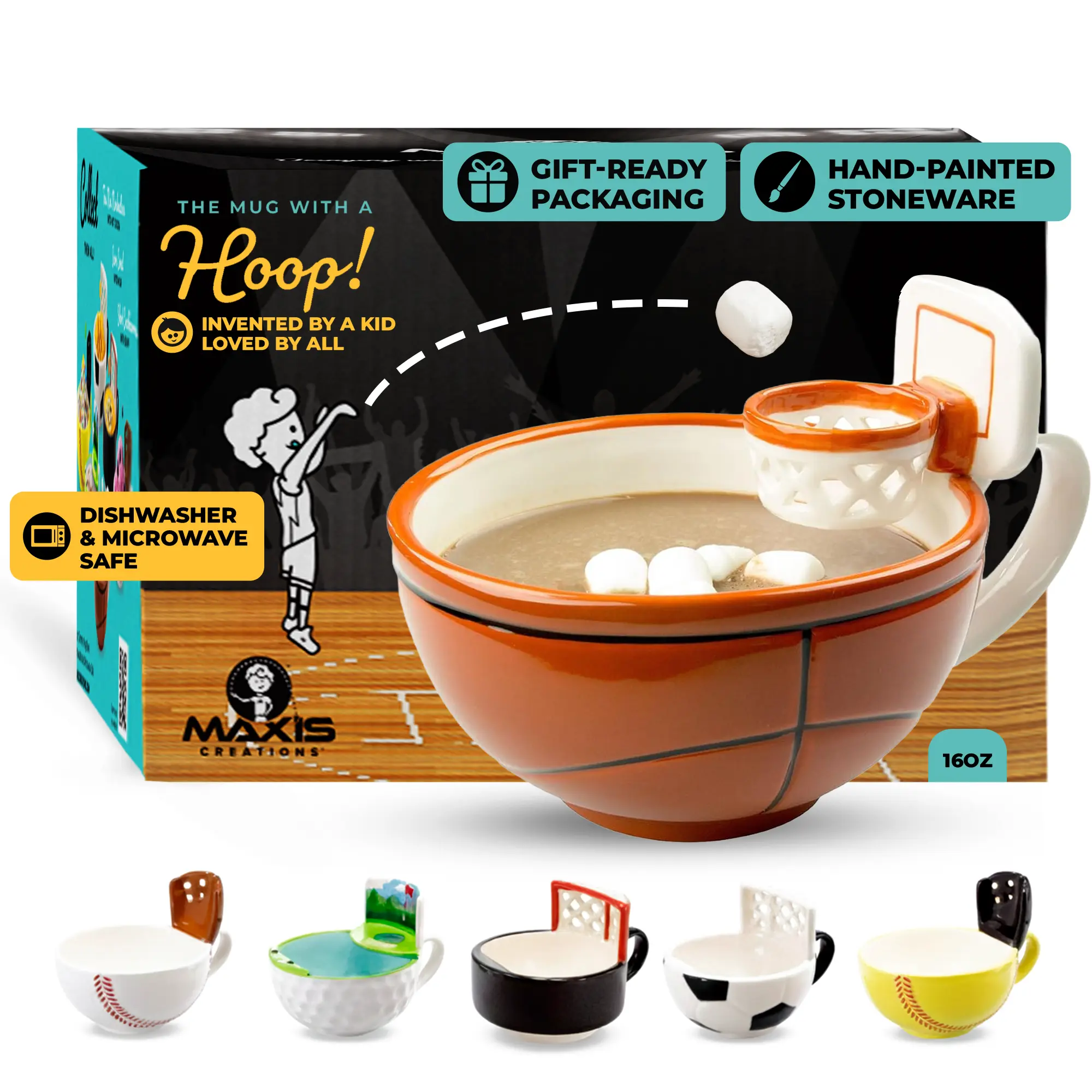 The Mug with a Hoop!® Basketball Mug The Mug with a Hoop!® Basketball Mug
