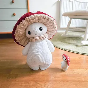 100% Handmade 10cm Mushroom Doll – Cozy Room Decor or Gift Idea!