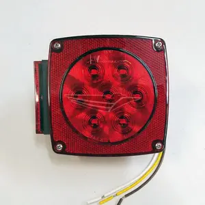 Square Combination LED Tail Light - Left Side
