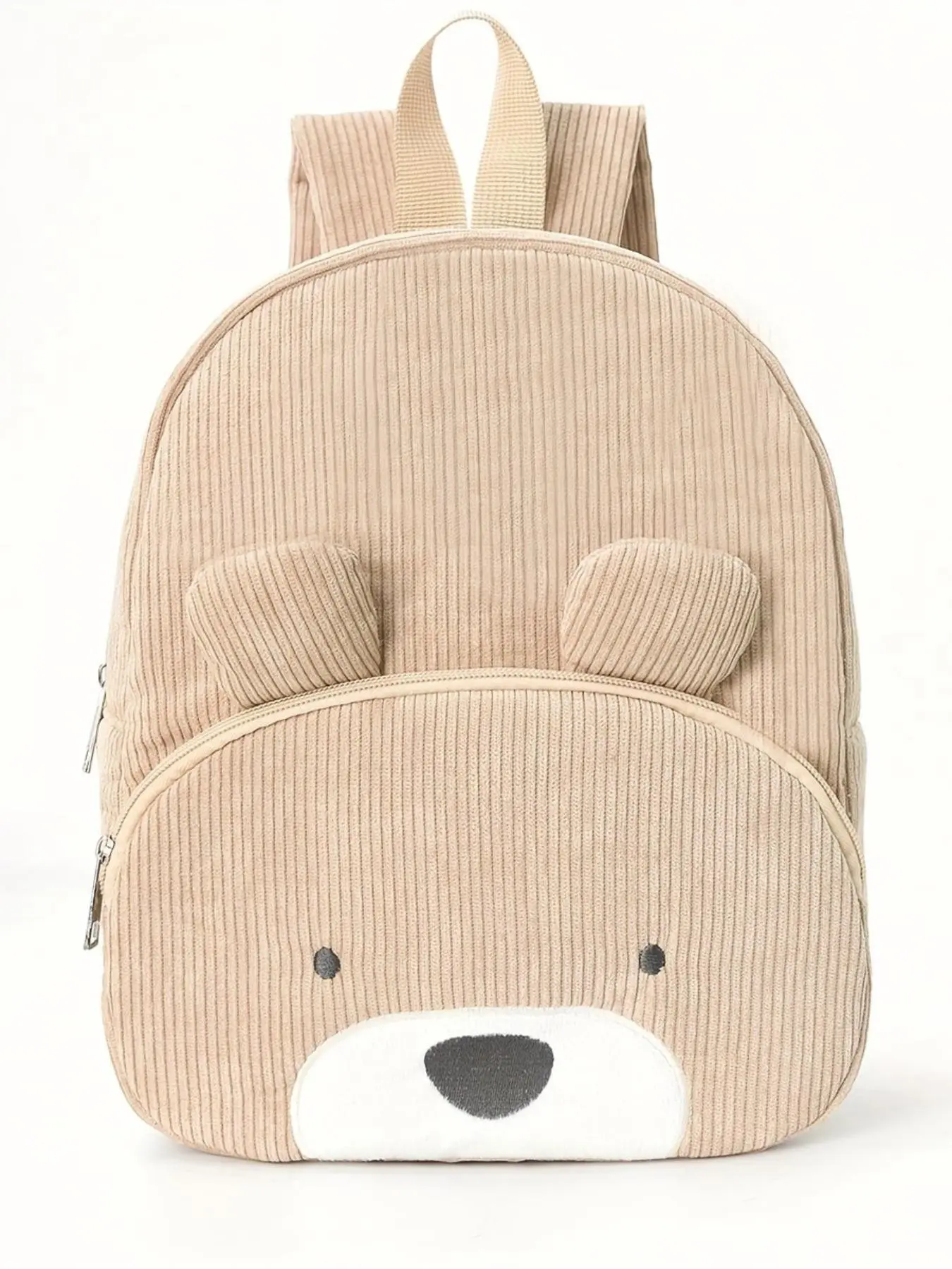 Cute Bear Plush Backpack for Kids, Casual Fashion School Bag, All Seasons Plain Design, Stylish Cartoon Fleece Back Pack, School Backpacks
